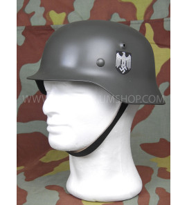 German WW2 steel helmet M40 reproduction with decal - Army -Waffen SS - Luftwaffe - Feldgendarmerie - Stahlhelm M40