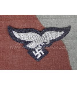 WW2 German Air force officer embroidered silver eagle