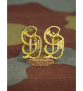 Monogrammi Grossdeutschland GD metallo per spalline - oro
