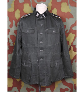 Drillich jacket M42 HBT summer German uniform with insignia Waffen SS