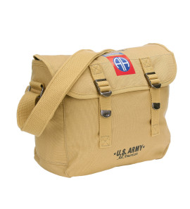 Borsa a tracolla vintage musette bag M1936 82nd Airborne Division 32X12X24 cm 10L