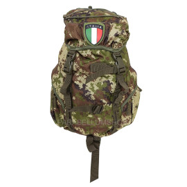 Green haversack pack with patch 15 LT 40x27x14 camo