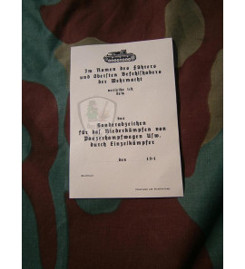 Certificato di distruzione di carro in argento
