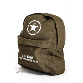 Kids backpack WW2 US Army style olive green